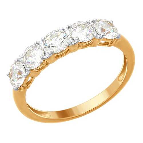 Кольцо женское SOKOLOV из серебра со Swarovski Zirconia 89010076 р.17 в FiNN FLARE