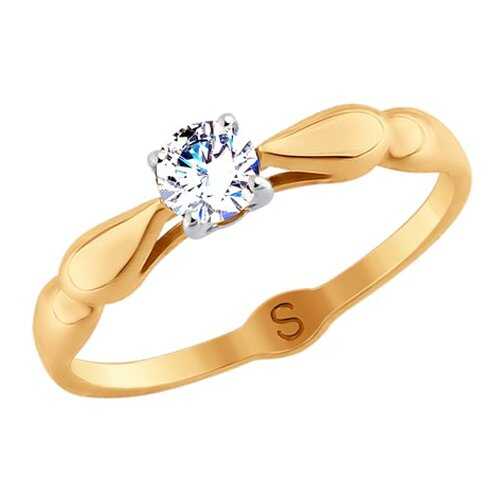 Кольцо женское SOKOLOV из золота со Swarovski Zirconia 81010363 р.18.5 в FiNN FLARE