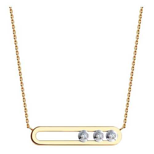 Колье SOKOLOV из золота с фианитами Swarovski 81070033 40 в FiNN FLARE