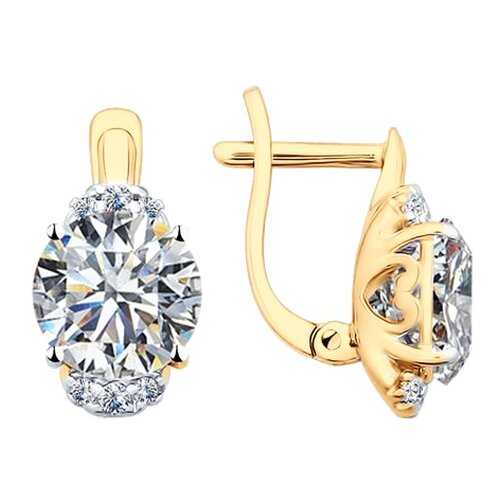 Серьги SOKOLOV из золочёного серебра со Swarovski Zirconia 89020074 в FiNN FLARE
