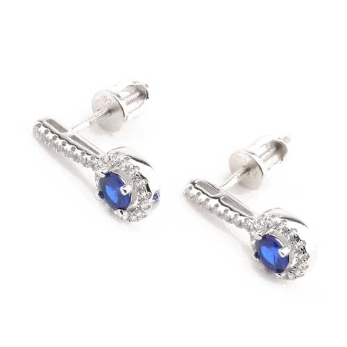Серьги женские YOUKON VE 30144BL серебристые в FiNN FLARE