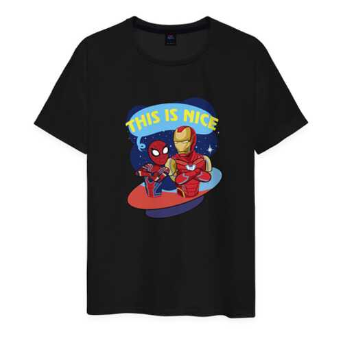 Футболка мужская ВсеМайки 1844175 черная XXL в FiNN FLARE