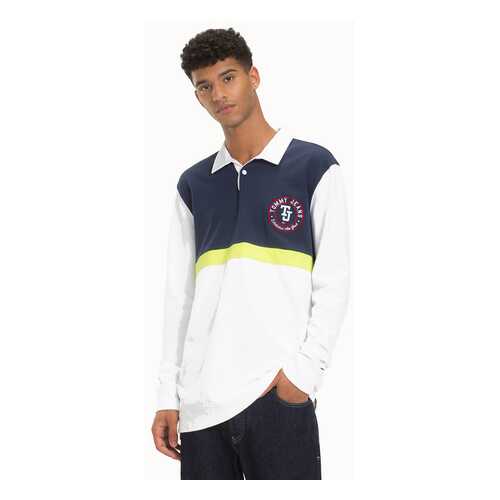 Поло мужское Tommy Jeans DM0DM05908 синее XL в FiNN FLARE