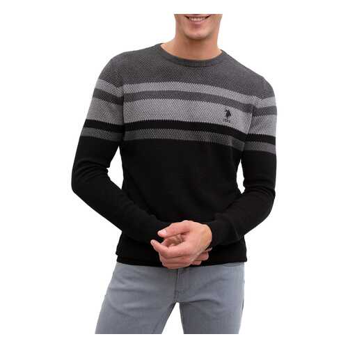 Джемпер мужской U.S. POLO Assn. G081SZ0TK0CRUSSK9 черный M в FiNN FLARE