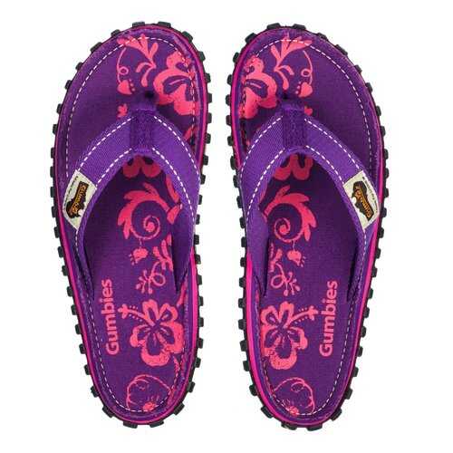 Шлепанцы женские Gumbies Islander Canvas Purple Hibiscus 2020 (40) в FiNN FLARE