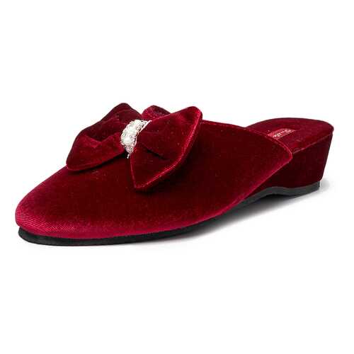 Домашние тапочки женские Smile of Milady DW-O-3-434-17 бордовые 38 RU в FiNN FLARE
