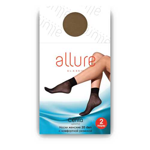 Капроновые носки женские ALLURE ALL CENTA 20 бежевые 23-25 в FiNN FLARE