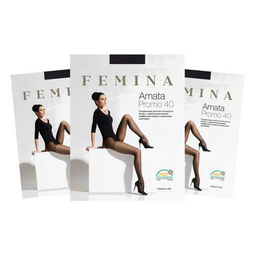 Колготки женские FM Amata Promo 40 den nero 3/M (набор 3 шт.) в FiNN FLARE
