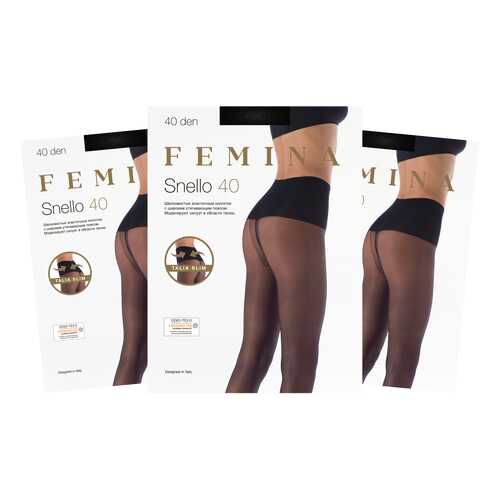 Колготки женские FM Snello 40 den nero 4/L (набор 3 шт.) в FiNN FLARE