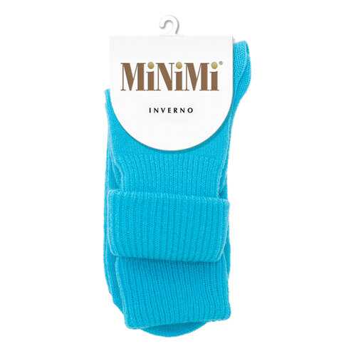 Носки женские MiNiMi MINI INVERNO 3301 голубые one size в FiNN FLARE
