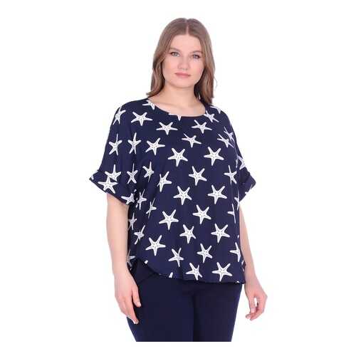Блуза женская Modis M201W00828 синяя XXL в FiNN FLARE