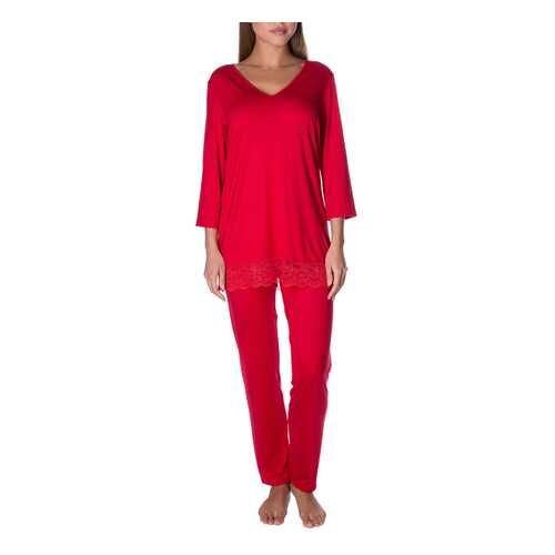 Брюки женские Rose&Petal Homewear 7025 красные S в FiNN FLARE