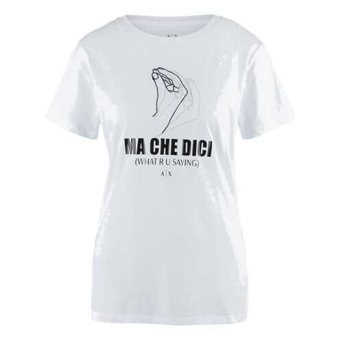 Футболка женская Armani Exchange 3HYTBR YJG3Z белая M в FiNN FLARE