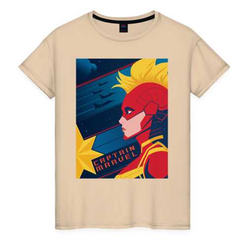 Футболка женская ВсеМайки 2177989 бежевая XXL в FiNN FLARE